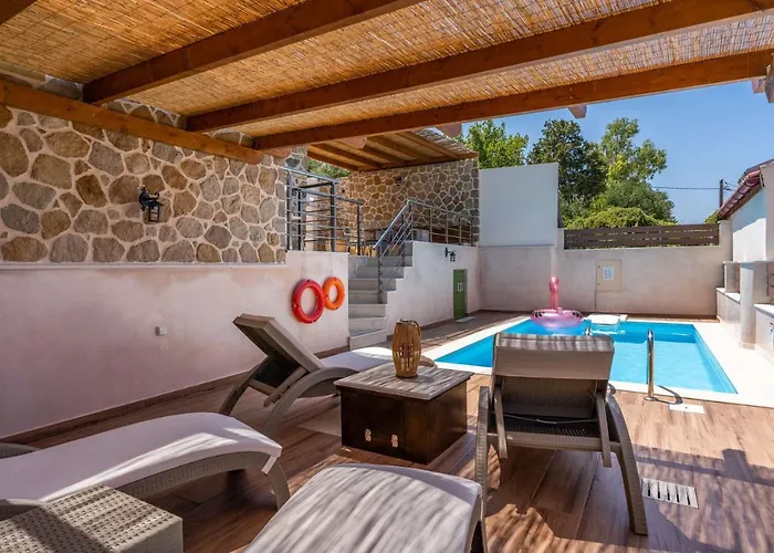 Aggel\'S House - Stone House - Private Pool - Courtyard - Countryside Views